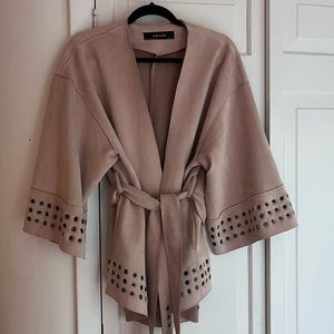 Zara Basic Suede Coat